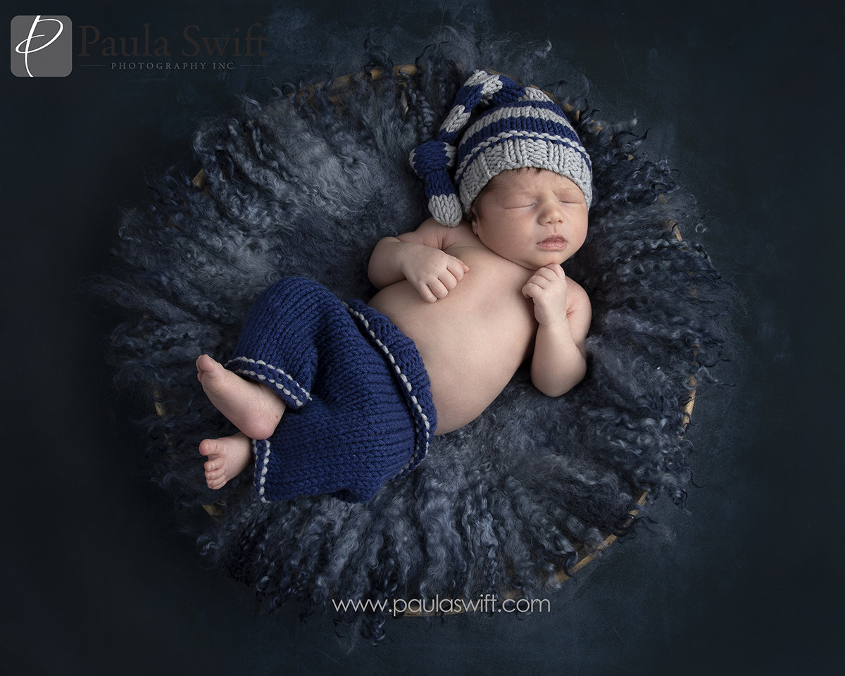 baby in blue photo