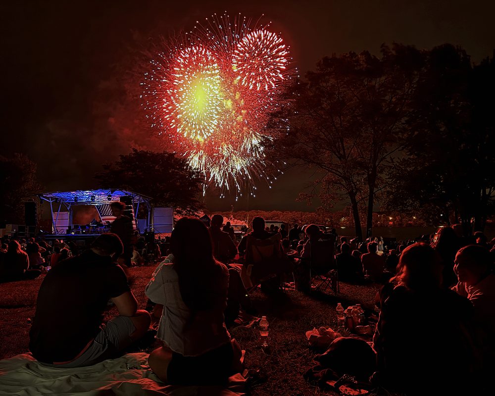 Fireworks at Farm Pond