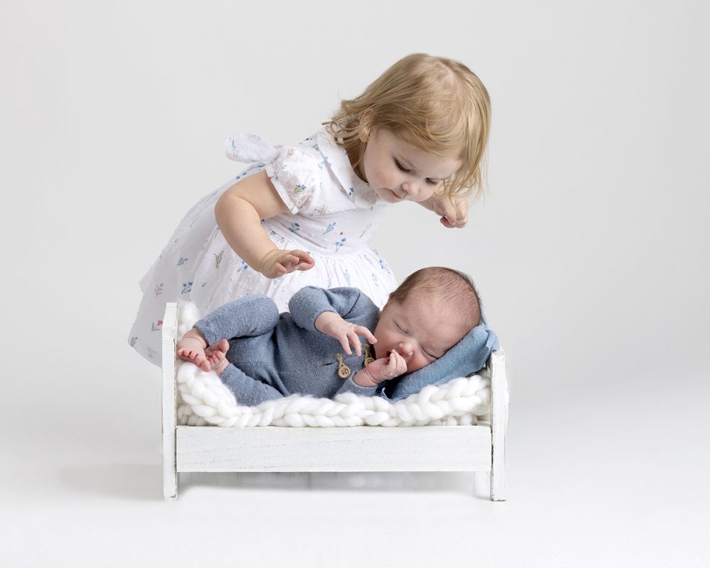 newborn photographer sudbury ma studio big sibling meets baby