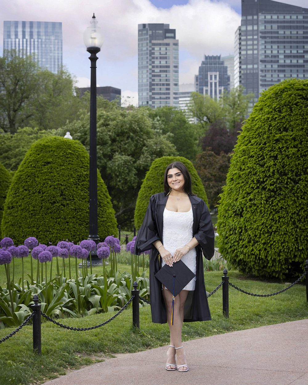 boston garden senior portrait session