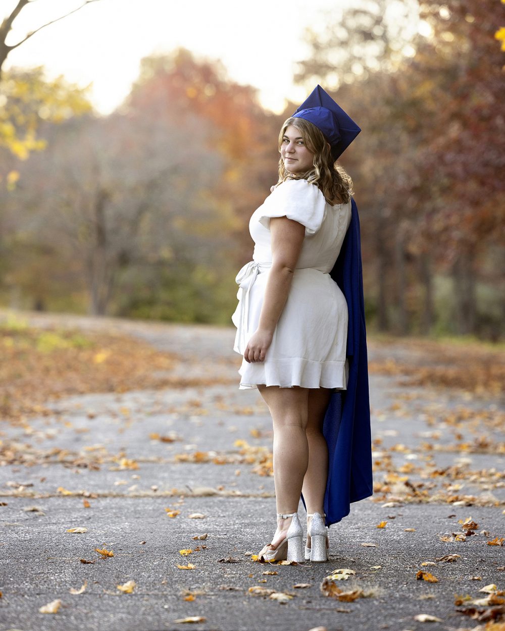 framingham high school senior fall portrait